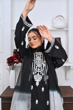 Premium Black Linen Suit