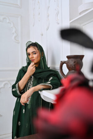 Premium Green Karandi Suit